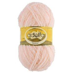 Пряжа Adelia Sofia, 100% полиэстер, 10*50 г, 90 м+-6 м, №36, персиковый
