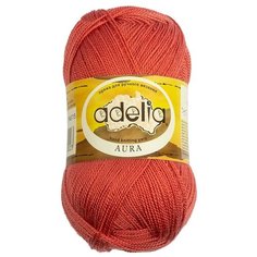 Пряжа Adelia Aura, 100% акрил, 10*50 г, 250 м+-5 м, №015, светлый кирпичный