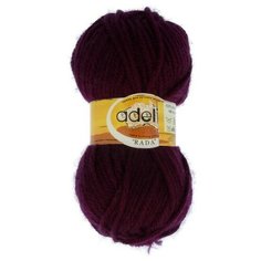 Пряжа Adelia Rada, 100% акрил, 10*100 г, 80 м+-4 м, №087, темно-фиолетовый