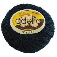 Пряжа Adelia Dina, 100% шерсть, 10*50 г, 100 м+-5 м, №08, синий