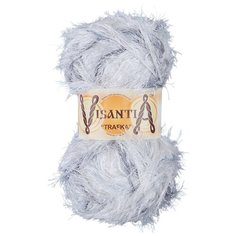 Пряжа Visantia Trafka, меланжевая, 100% полиэстер, 5*100 г, 150 м+-3 м, №8630, бледно-голубой, серо-голубой