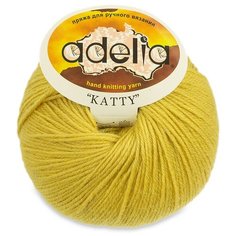Пряжа Adelia Katty, 100% шерсть, 10*50 г, 150 м+-10 м, №19, горчичный