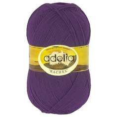 Пряжа Adelia Rachel, 90% шерсть, 10% полиэстер, 5*100 г, 400 м+-15 м, №12, фиолетовый