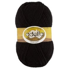 Пряжа Adelia Zoltan, 100% шерсть, 5*100 г, 115 м+-5 м, №177, черный