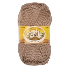 Пряжа Adelia Olivia, 60% акрил, 40% шерсть, 5*100 г, 250 м+-10 м, №18, бежевый