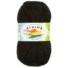 Пряжа Alpina Misty, 70% хлопок, 30% шерсть, 10*50 г, 105 м+-5 м, №02, черный