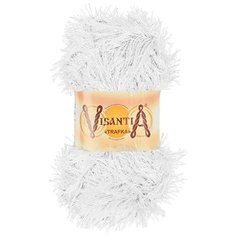 Пряжа Visantia Trafka, 100% полиэстер, 5*100 г, 150 м+-3 м, №0001, белый