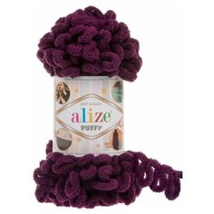 Пряжа для вязания Alize Puffy, цвет 111, 9м 100гр, 5 мотков