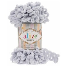 Пряжа для вязания Alize Puffy, цвет 416, 9м 100гр, 5 мотков