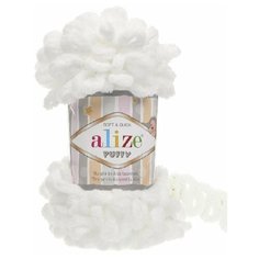 Пряжа для вязания Alize Puffy, цвет 55, 9м 100гр, 5 мотков