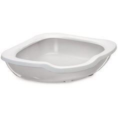 Туалет-лоток для кошек Imac Fred 51х51х15.5 см светло-серый 1 шт.