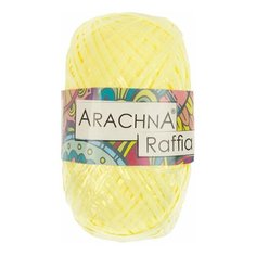Пряжа Raffia (5 мотков)., 50 гр., 200м., ARACHNA, №42 св.желтый