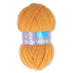 Набор пряжи Семёновская пряжа Olga Wool, 10*100 г, 392 м, 0154 абрикос