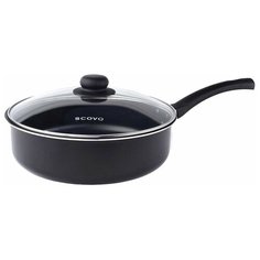 Сотейник Scovo Consul RC-020, 24 см, с крышкой, черный