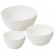 Миски пластиковые DELICIA, набор 3 шт,белый / Tescoma