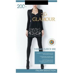 GLAMOUR Колготки Thermo Fleece 200 (nero, 3) (Зимние из микрофибры с термоворсом изнутри)