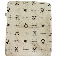 Плед Папитто с рисунком (двухслойный, цвет: экрю)