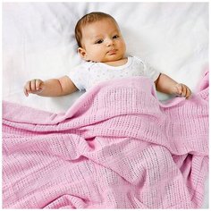 Одеяло вязаное Baby Nice, розовый