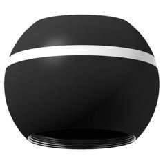 Корпус светильника накладной для насадок D60/70mm с LED подсветкой C1102 SBK черный песок D100*H80mm MR16 GU5.3 LED 3W 4200K Ambrella Light
