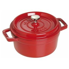 Кокот Staub круглый, 22 см, 2,6 л, вишневый 1102206