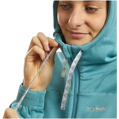 Толстовка для скалолазания эластичная женская VERTIKA, серо-голубая, размер: XS, цвет: Серо-Голубой/Серо-Зелёный SIMOND Х Декатлон Decathlon