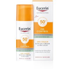 Eucerin гель Sun Protection Oil Control Dry touch для жирной и склонной к акне кожи, SPF 50, 50 мл, 1 шт