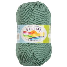 Пряжа Alpina Misty, 70% хлопок, 30% шерсть, 10*50 г, 105 м+-5 м, №14, серо-зеленый