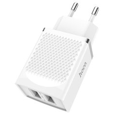 Сетевое зарядное устройство 2xUSB Hoco C43A Vast Power - Белое