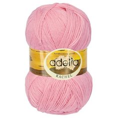 Пряжа Adelia Rachel, 90% шерсть, 10% полиэстер, 5*100 г, 400 м+-15 м, №04, светло-розовый