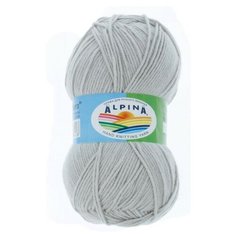 Пряжа Alpina "VERA" 55% акрил, 45% хлопок №22 серый - 5 мотков по 100 г