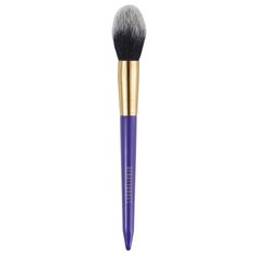 Кисть Beautydrugs Makeup Brush для макияжа лица F2, для лица золотистый/фиолетовый