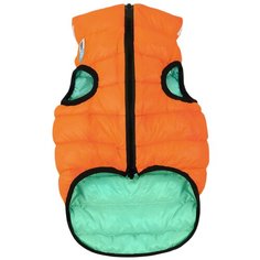 Жилет для собак AiryVest Lumi двусторонний светящийся 40 S оранжевый/салатовый