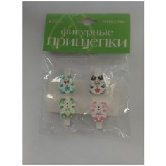 Фигурные прищепки, набор №3 "Зверушки" Альт