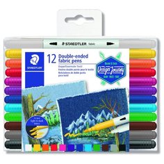 Фломастеры для тканей "Design Journey", 12 цветов Staedtler
