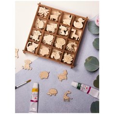 Набор украшений в коробке/13,5х13,5 /Зверята Орландо