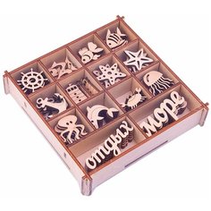 Набор украшений в коробке/13,5х13,5 /Морской Орландо