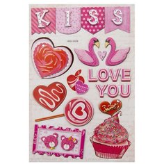 HMSV-5002B Наклейки 3D Сладкая парочка АЙРИС пресс