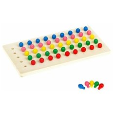 Мозаика,5 цветов , 50 элементов, шарики: 0,7 × 0,7 × 1.7 см, отверстие: 5 мм Лесная мастерская