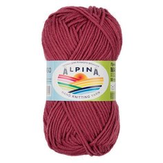 Пряжа Alpina "MARGO" 100% мериносовая шерсть №23 бл.брусничный - 10 мотков по 50 г