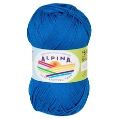 Пряжа Alpina Sati, 100% мерсеризованный хлопок, 10*50 г, 170 м+-10 м, №133, василек