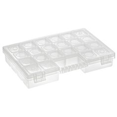 Коробка для швейных принадлежностей "Gamma", арт. OM-009, цвет: прозрачный