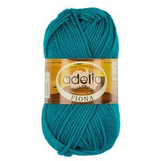 Пряжа Adelia "FIONA" 50% шерсть, 50% акрил №450 бирюзовый - 10 мотков по 50 г