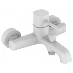 Смеситель для ванны с подключением душа Orange M05-100w однорычажный белый