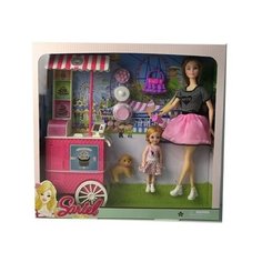 Кукла детская для девочек Sariel, модель,с ребенком, аксессуарами, в/к 35,5*7*33,5 см