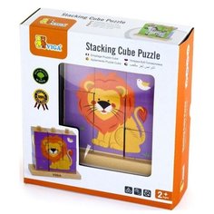 Пирамидки-кубики "Дикие животные" Viga