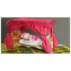 POLLY Кровать с балдахином и спальным набором Конструктор блочный