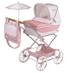 82038 Коляска с сумкой и зонтиком для кукол REBORN серии ТОП-коллекшн, 90 см (складная, с регулируе De Cuevas