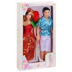 Кукла для девочек, набор (юноша и девушка), в комплекте аксессуары, в/к 18,5*5*32,5 см Компания Друзей