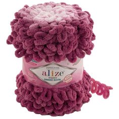Пряжа Alize "Puffy Ombre Batik", 55 метров, 600 грамм, цвет: 7426 темная фуксия