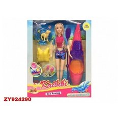 Кукла в наборе "Активный отдых", 25 см Рыжий кот